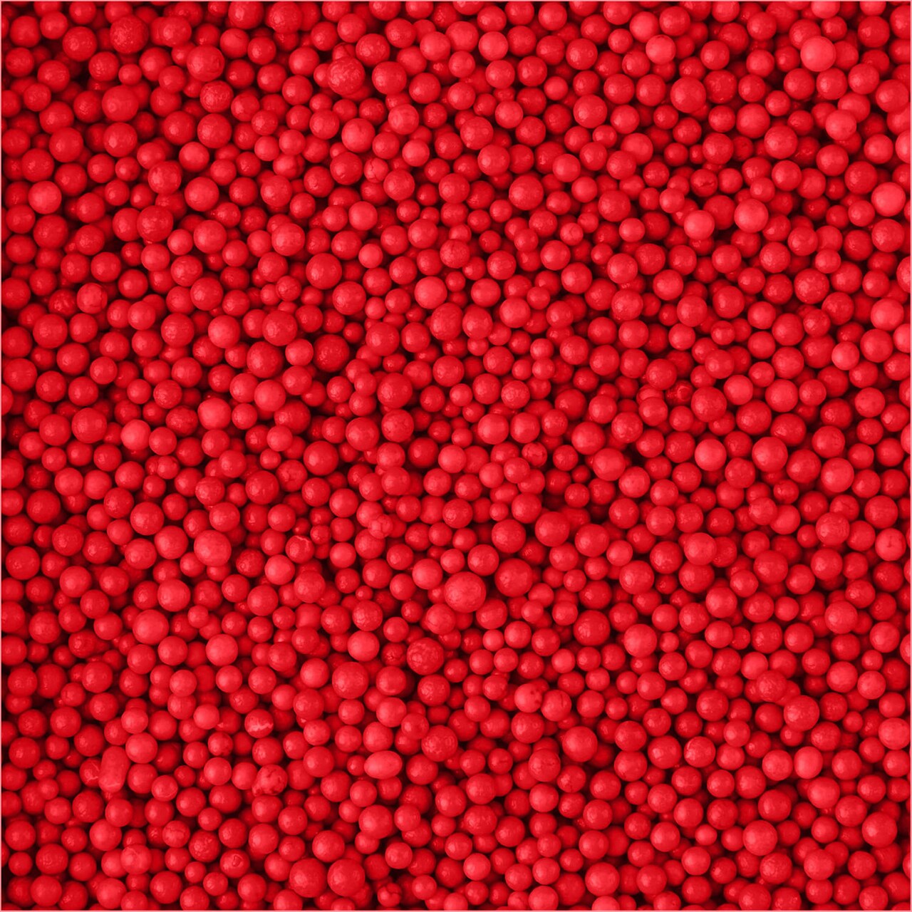AC Food Crafting Bulk Polished Nonpareil Sprinkles 25lbs-Bright Red